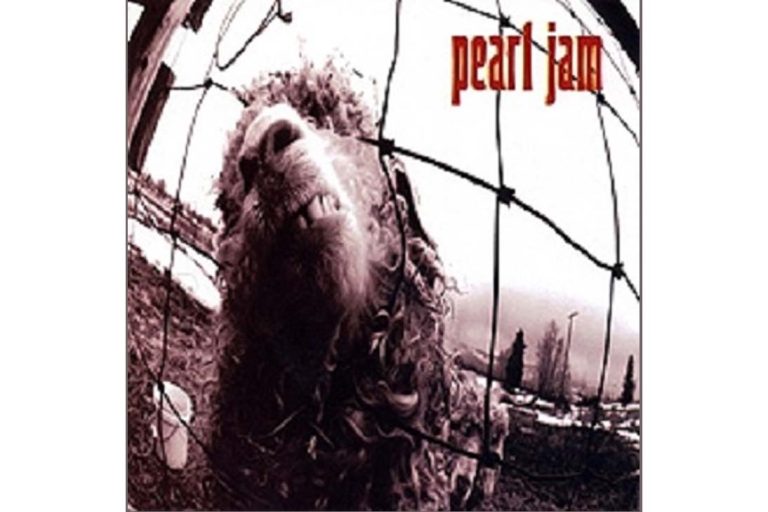 Capa do álbum Vs. do Pearl Jam, lançada em 1993, com imagem de uma ovelha presa atrás de uma cerca