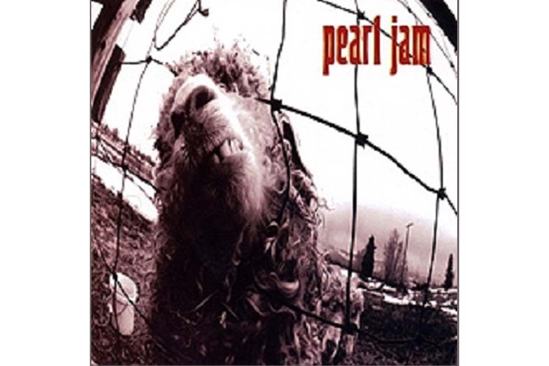 Capa do álbum Vs. do Pearl Jam, lançada em 1993, com imagem de uma ovelha presa atrás de uma cerca