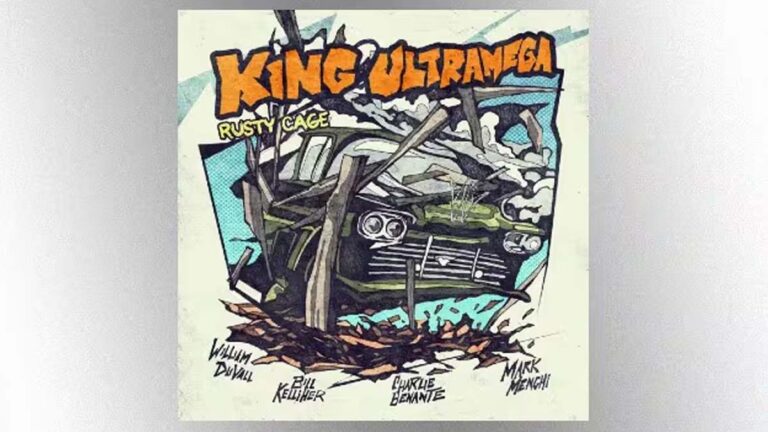 Capa do single "Rusty Cage" do King Ultramega, em tributo a Chris Cornell e Soundgarden.