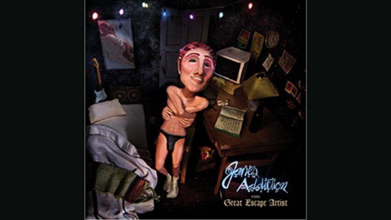 Capa do álbum The Great Escape Artist do Jane's Addiction de 2011 com artwork colorido e design artístico característico da banda.