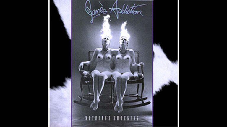 Capa do álbum Nothing's Shocking do Jane's Addiction de 1988 com arte visual controversa criada por Perry Farrell.