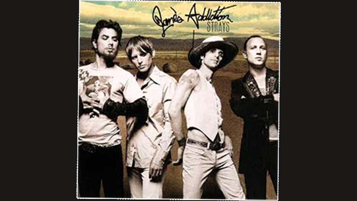 Capa do álbum Strays do Jane's Addiction de 2003 marcando o retorno da banda após 13 anos de hiato.