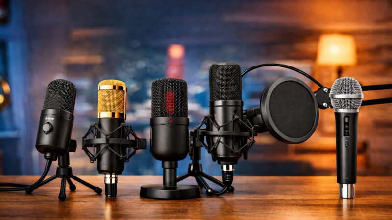 Os 5 melhores microfones baratos para iniciantes em 2026