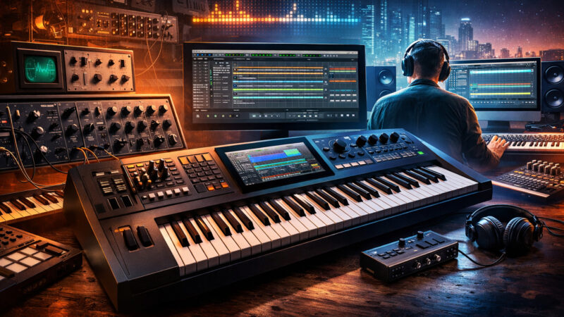 Teclados Digitais: Como Evoluíram dos Sintetizadores aos Workstations