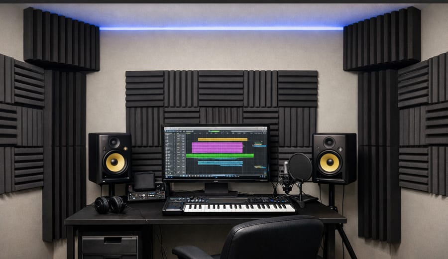 Bass traps baratas: como melhorar a acústica do seu home studio sem gastar muito.
