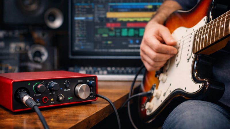 Placa de Som para Gravar Guitarra: Qual Comprar em 2026