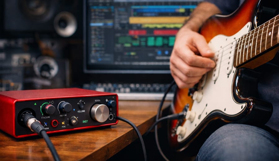 Placa de Som para Gravar Guitarra: Qual Comprar em 2026