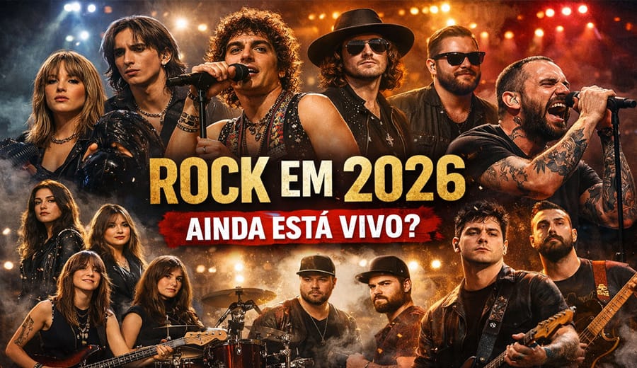 10 bandas de rock atuais 2026 que você precisa conhecer