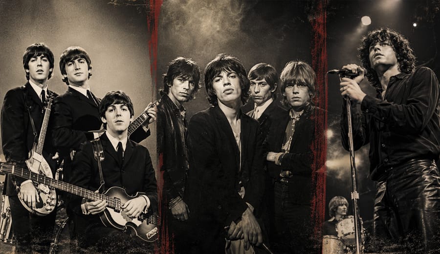 Como surgiu o rock clássico: Beatles, Stones e Doors em foco
