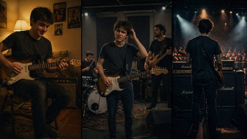 Por que seu timbre de guitarra some na banda (e como corrigir)