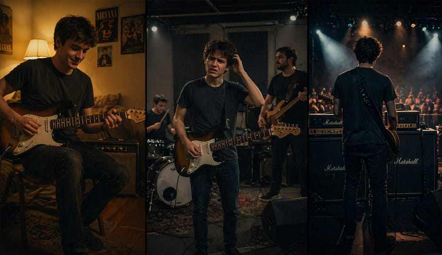 Por que seu timbre de guitarra some na banda (e como corrigir)