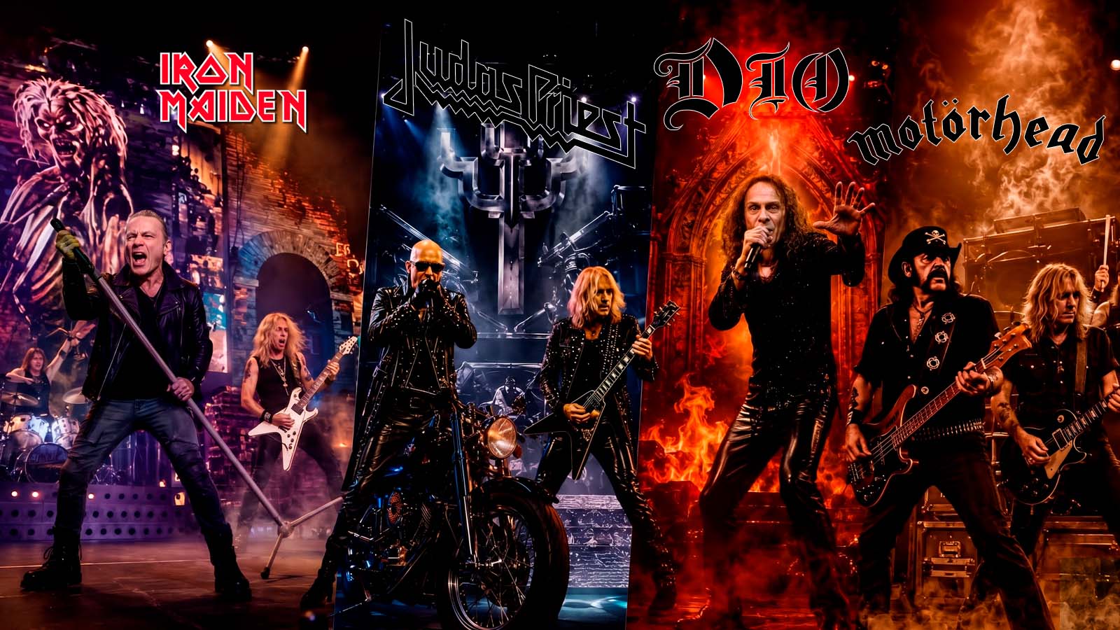 Heavy metal clássico: quatro bandas, quatro forças