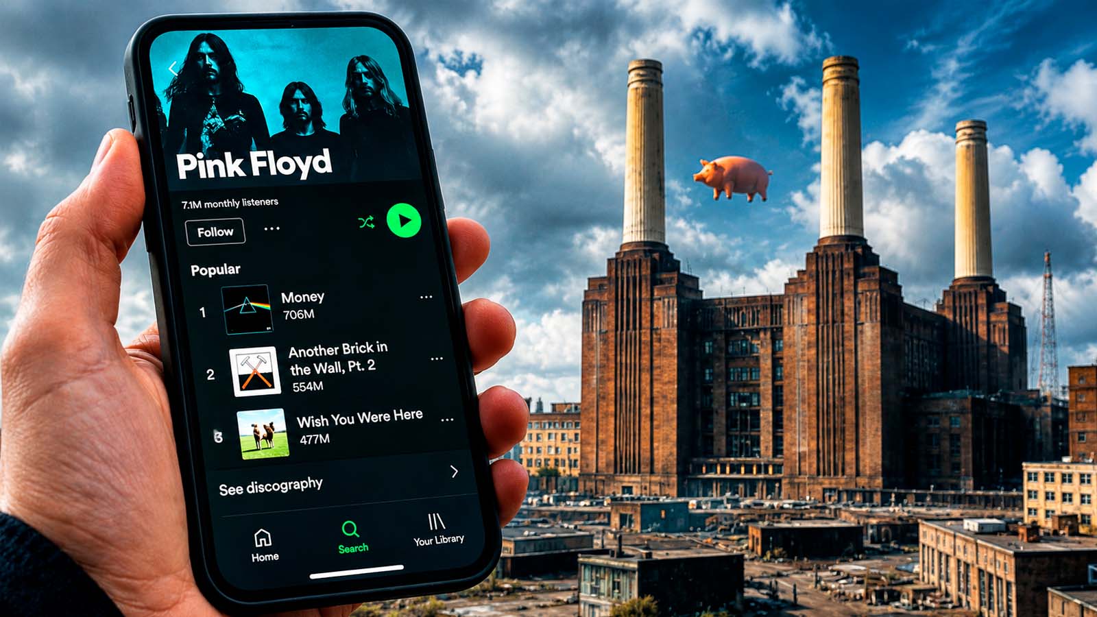 O Pink Floyd que você ouve no Spotify não é o Pink Floyd