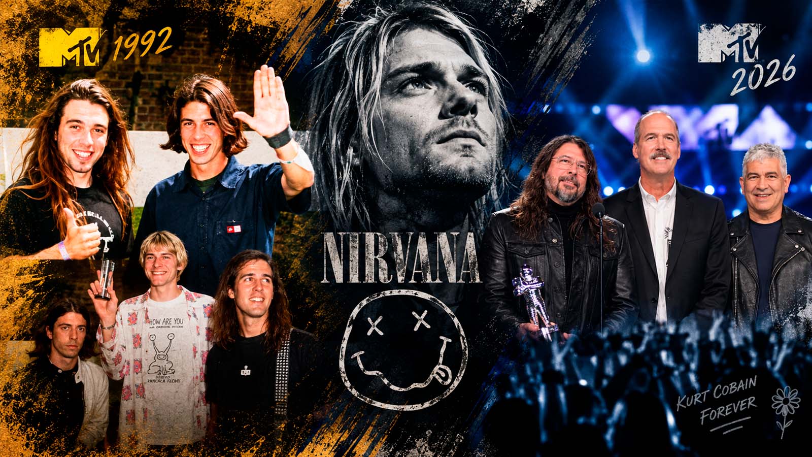 Grohl calado, Smear fumando: o Nirvana foi o Nirvana no VMA 2026
